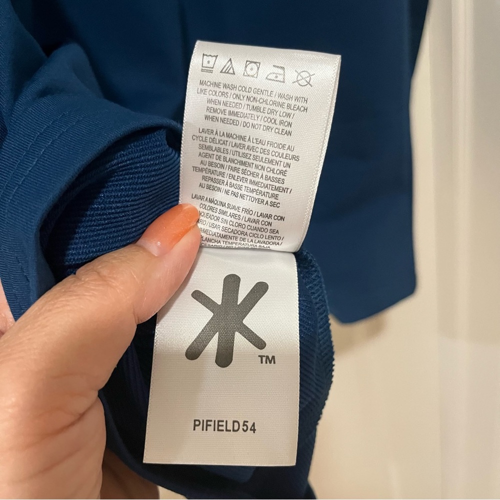 Klew Mens‎ / Unisex Quarter Zip Pullover Medium Dark Teal Blue Activewear NWT - Picture 7 of 10